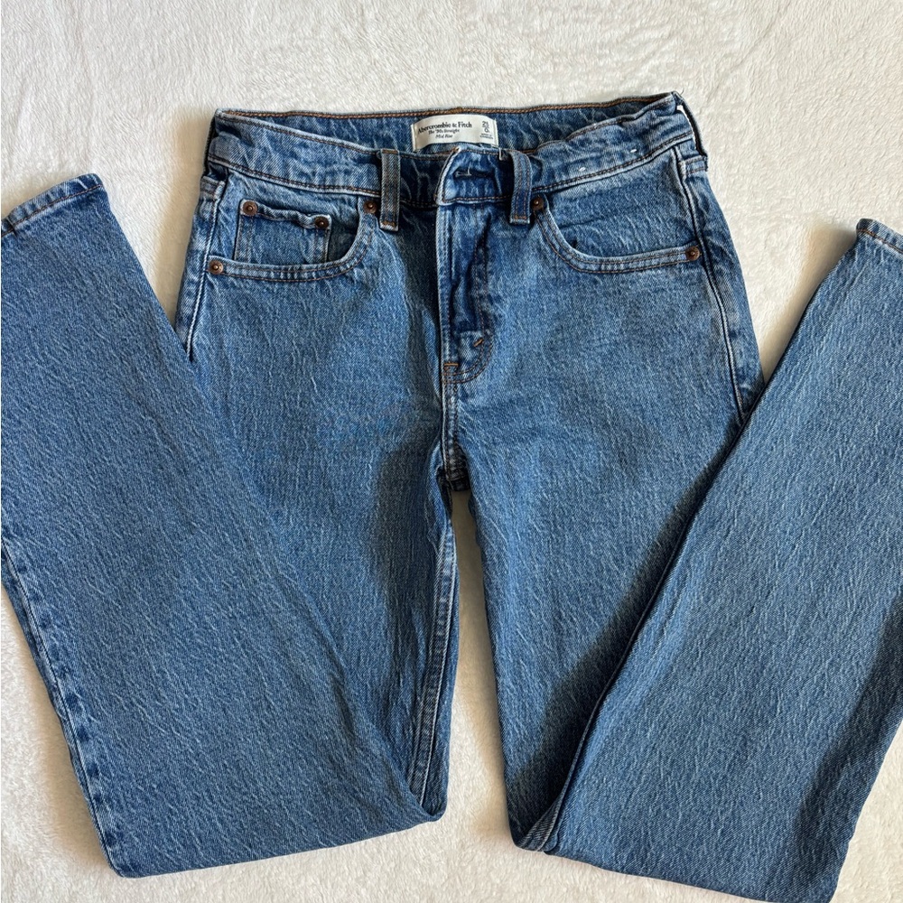 Abercrombie & Fitch Light Blue Straight Leg Jeans